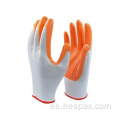 Hespax Wear Wear Oil Resistente a los guantes de seguridad de nitrilo